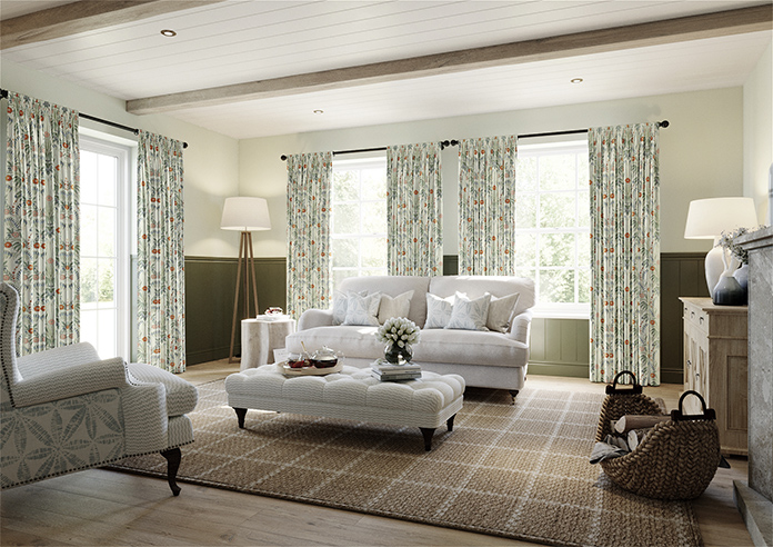 Cotswold Faux Silk, Persimmon - Made to Measure Curtain - Image 7